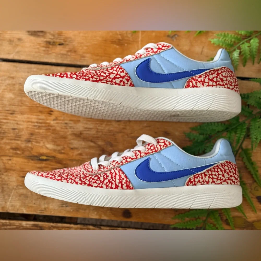 Nike Red and Light and Royal Blue Sneakers - Picture 3 of 8